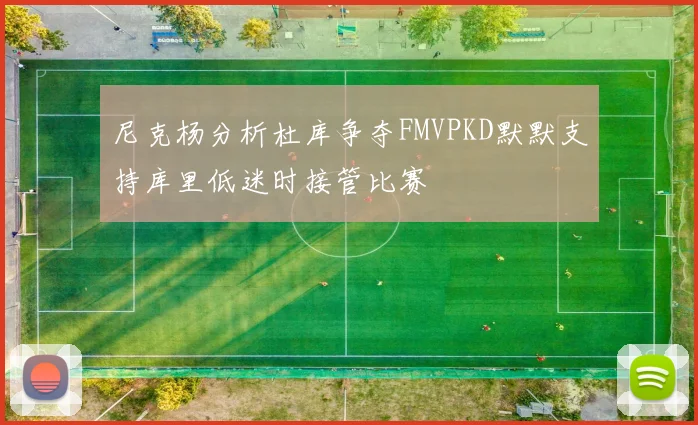 尼克杨分析杜库争夺FMVPKD默默支持库里低迷时接管比赛